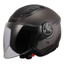 LS2 AIRFLOW 2 COVER MAT SİYAH-GRİ KASK