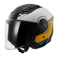 LS2 AIRFLOW 2 COVER SİYAH-BEYAZ-KAHVE KASK LS2 AIRFLOW 2 COVER SİYAH-BEYAZ-KAHVE KASK