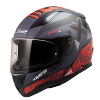 LS2 RAPID 2 XTREET MAT SİYAH-KIRMIZI KASK LS2 RAPID 2 XTREET MAT SİYAH-KIRMIZI KASK