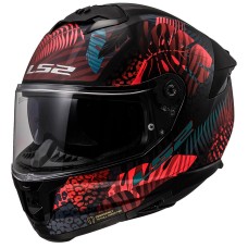 LS2 STREAM 2 JUNGLE MAT SİYAH-MAVİ-PEMBE KASK