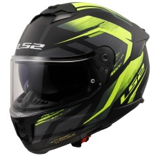LS2 STREAM 2 FURY MAT SİYAH-GRİ-NEON SARI KASK